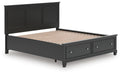 Lanolee California King Panel Storage Bed - alternate view 4