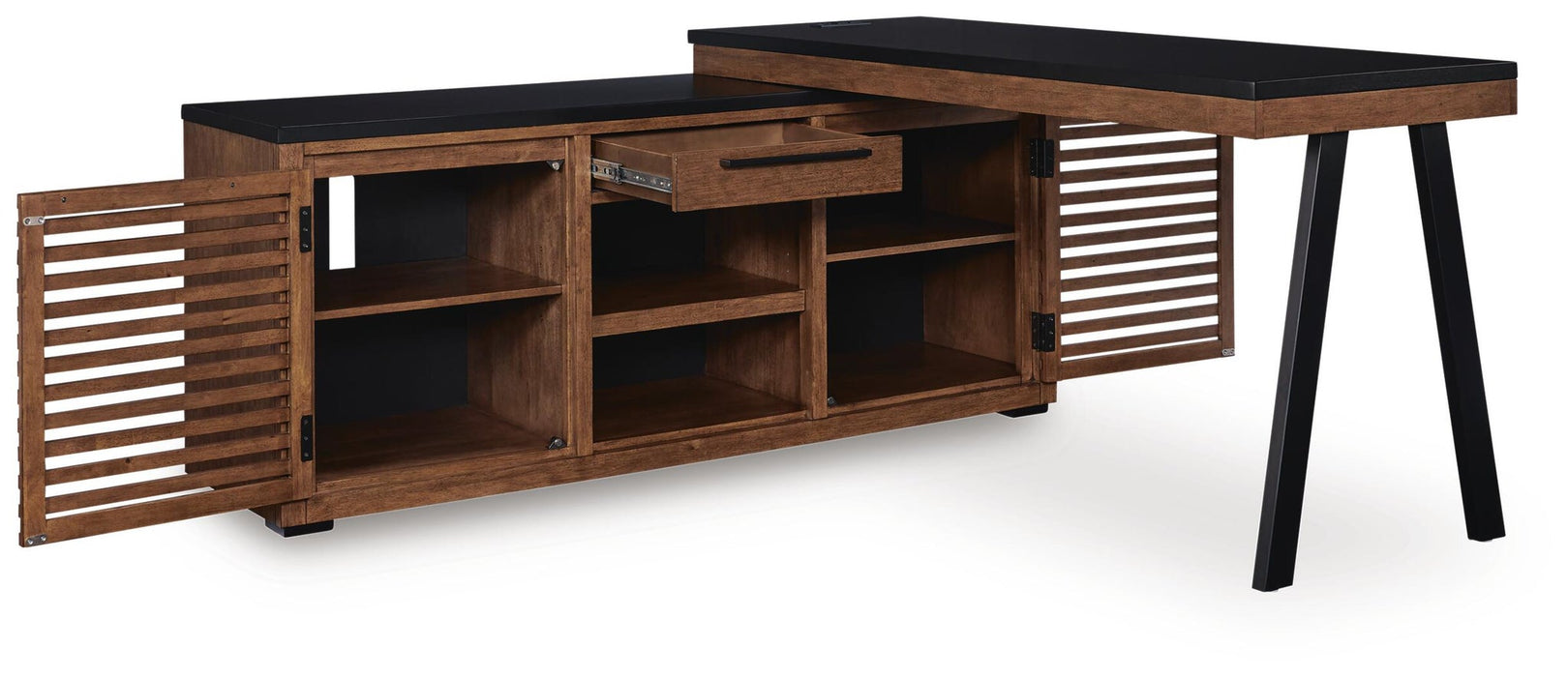 Kallari Credenza with Desk Return - alternate view 4