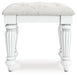 Kozlani Vanity Upholstered Stool - alternate view 2