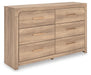 Kinlanni Six Drawer Dresser - alternate view 2
