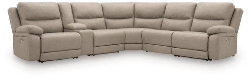 Narwhal Place 6-Piece Reclining Sectional with Storage Console - alternate view 2