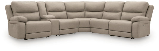 Narwhal Place 6-Piece Reclining Sectional with Storage Console - alternate view 2
