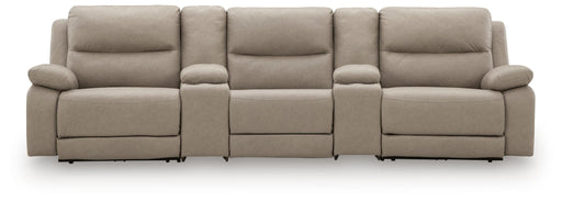 Narwhal Place 5-Piece Reclining Sectional with Storage Consoles