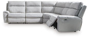 Social Pointe 5-Piece Power Reclining Sectional - alternate view 2