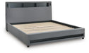 Finigale California King Upholstered Bed with Wireless Audio - alternate view 5