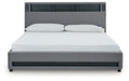 Finigale California King Upholstered Bed with Wireless Audio - alternate view 7