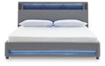 Finigale California King Upholstered Bed with Wireless Audio - alternate view 6