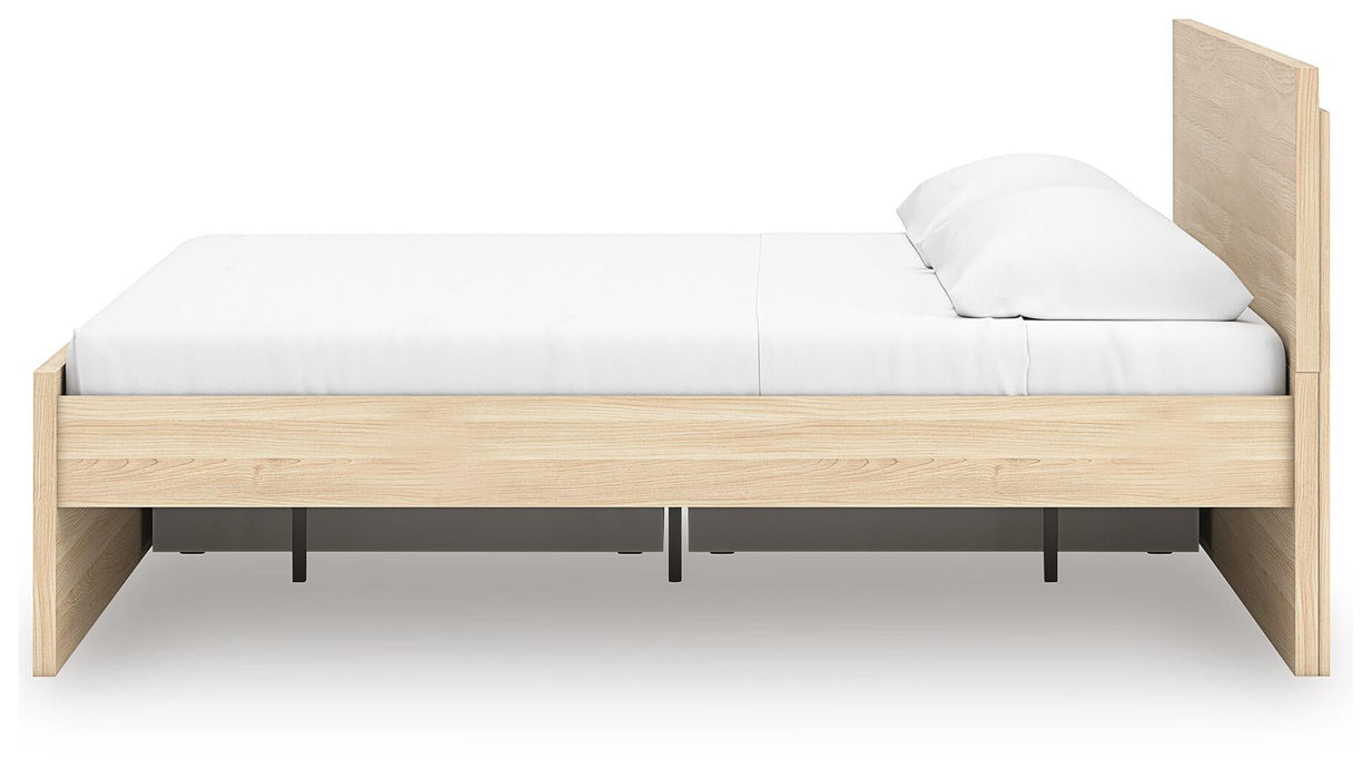 Onita King Panel Platform Bed with 1 Side Storage - alternate view 8