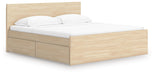 Onita Queen Panel Platform Bed with 2 Side Storage - alternate view 2