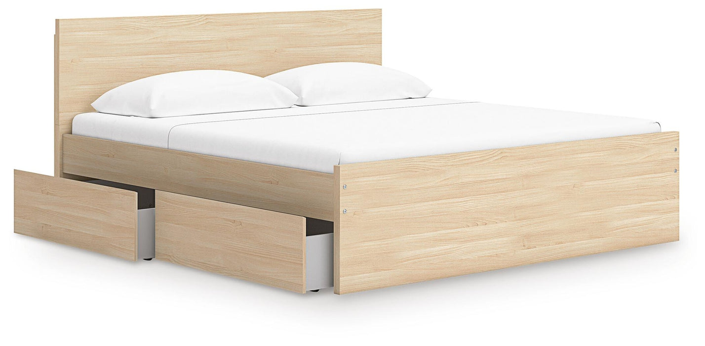 Onita Queen Panel Platform Bed with 2 Side Storage - alternate view 5