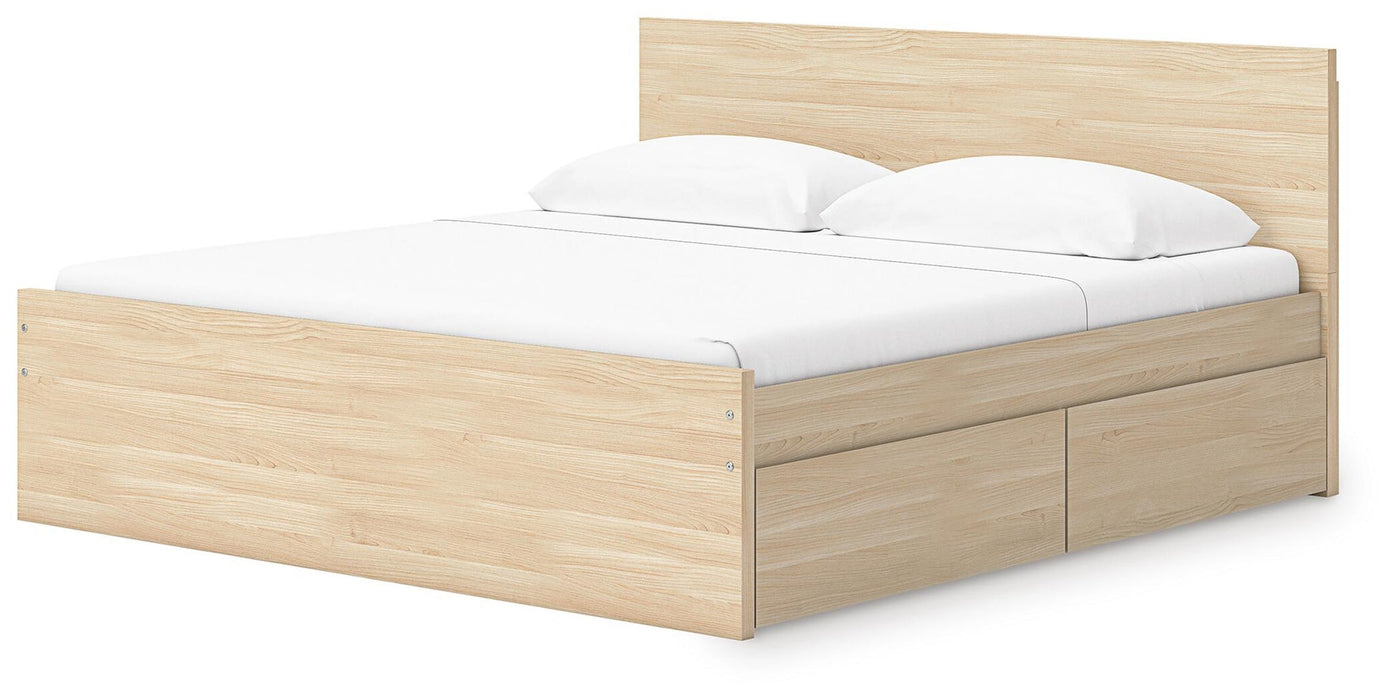 Onita Queen Panel Platform Bed with 2 Side Storage - alternate view 4