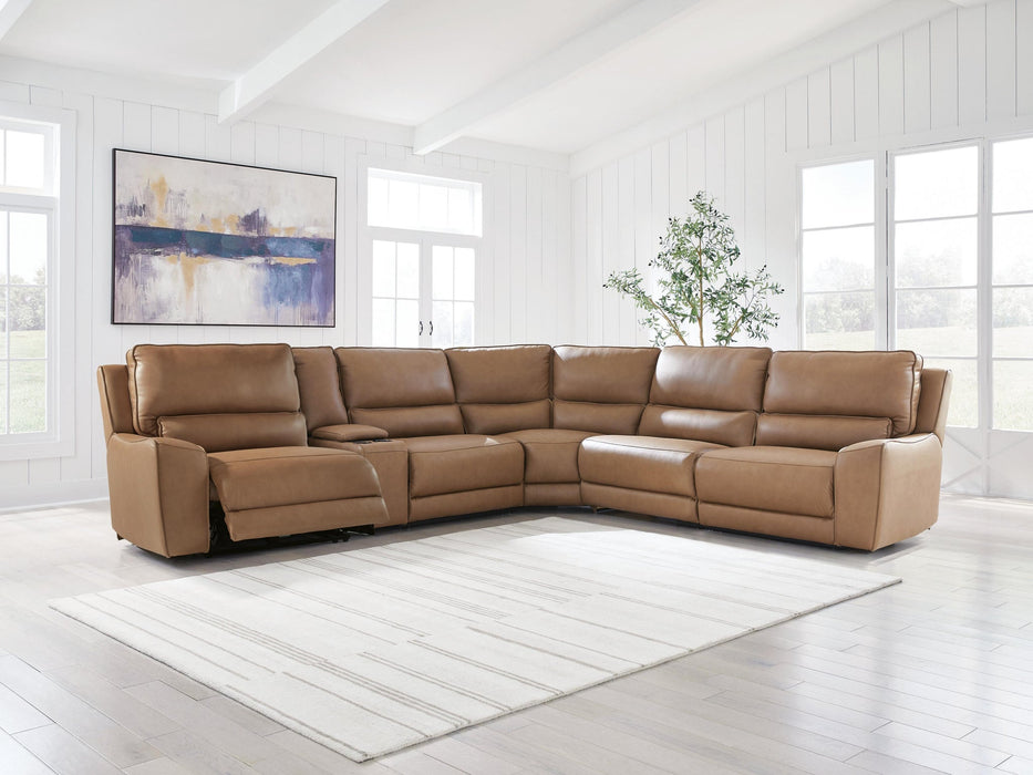 DeepWakes 6-Piece Reclining Sectional with Storage Console - alternate view 4