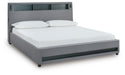 Finigale King Upholstered Bed with Wireless Audio - alternate view 3
