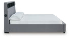 Finigale King Upholstered Bed with Wireless Audio - alternate view 18