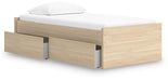 Onita Twin Platform Bed with 1 Side Storage - alternate view 3