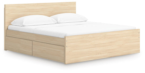 Onita King Panel Platform Bed with 2 Side Storage - alternate view 2