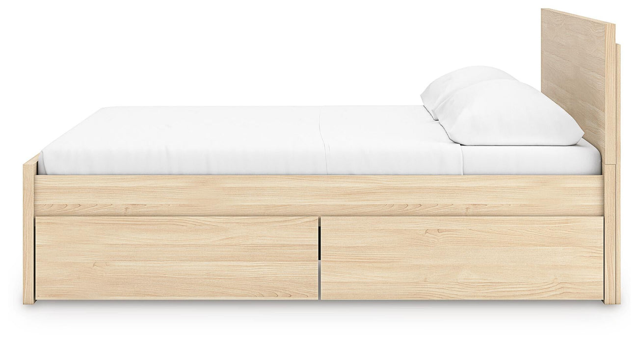 Onita King Panel Platform Bed with 2 Side Storage - alternate view 8