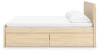 Onita King Panel Platform Bed with 2 Side Storage - alternate view 8
