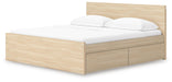 Onita King Panel Platform Bed with 2 Side Storage - alternate view 6