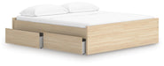 Onita King Platform Bed with 2 Side Storage - alternate view 3