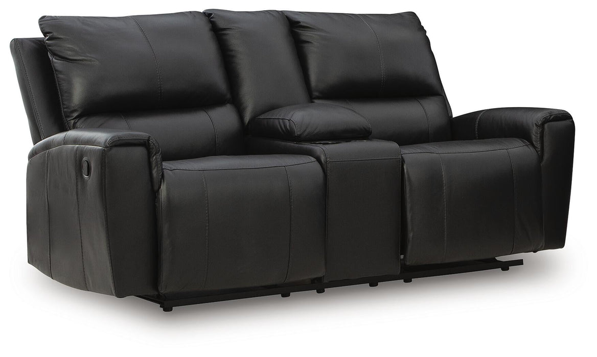 Glossmore DBL Rec Loveseat w/Console - alternate view 2