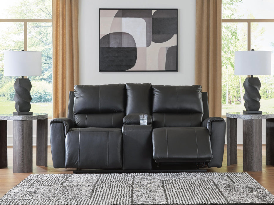 Glossmore DBL Rec Loveseat w/Console - alternate view 6