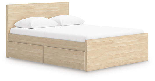 Onita Full Panel Platform Bed with 2 Side Storage - alternate view 2