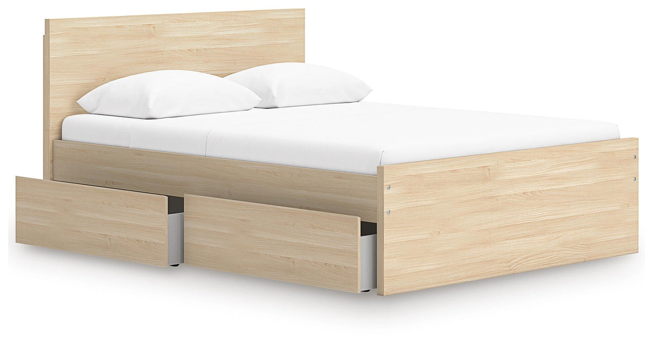 Onita Full Panel Platform Bed with 2 Side Storage - alternate view 3