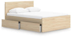 Onita Full Panel Platform Bed with 2 Side Storage - alternate view 3