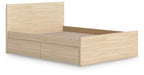 Onita Full Panel Platform Bed with 2 Side Storage - alternate view 4