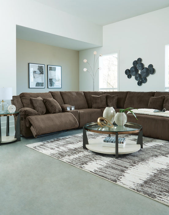 Top Tier 3-Piece Reclining Sofa Chaise Sectional - alternate view 11