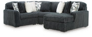 Midnight-Madness 4-Piece Sectional with Chaise