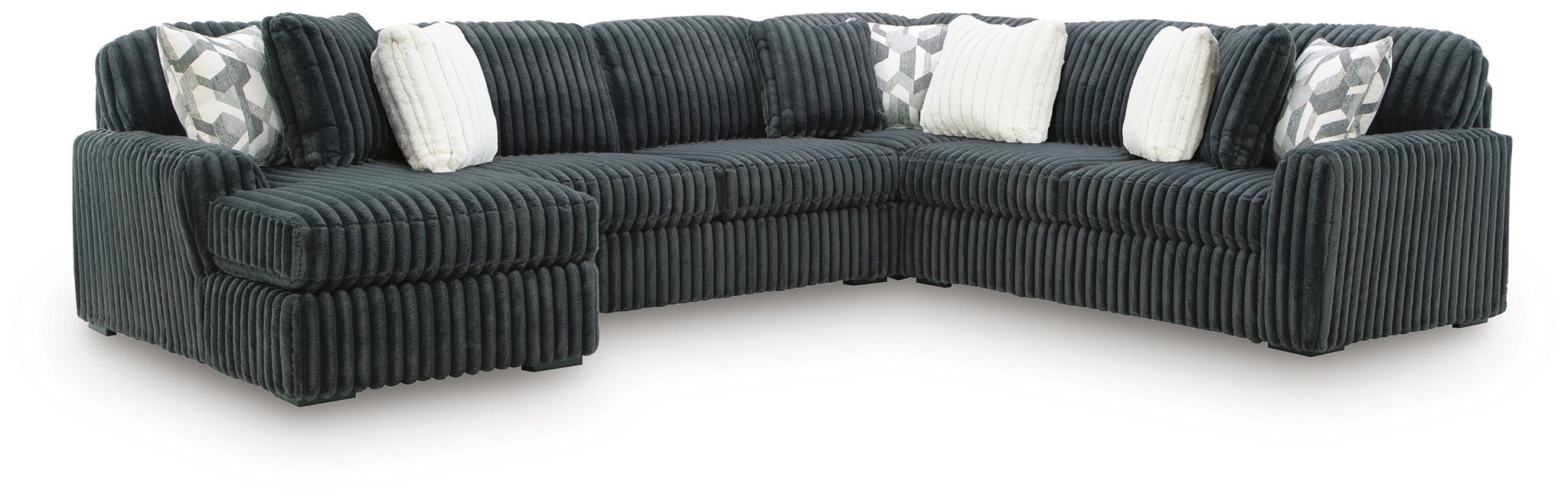 Midnight-Madness 4-Piece Sectional with Chaise - alternate view 2