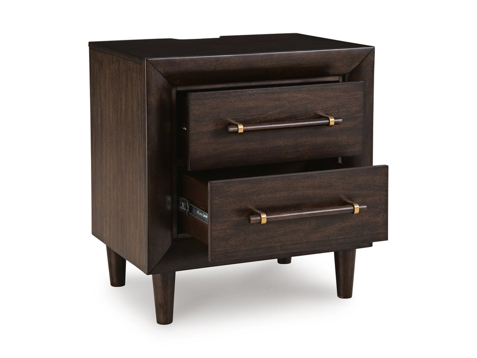 Dantenton Two Drawer Night Stand - alternate view 4