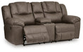 Lowilla DBL Rec Loveseat w/Console - alternate view 3