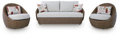 Double Point Love/Swivel Chairs Set (3/CN) - alternate view 2