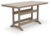 Seacliff Beach RECT COUNTER TABLE W/UMB OPT - alternate view 2