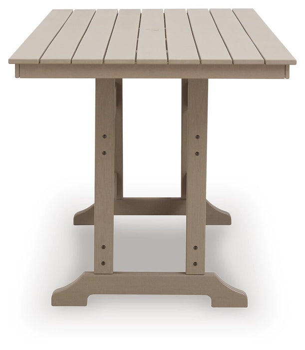 Seacliff Beach RECT COUNTER TABLE W/UMB OPT - alternate view 5