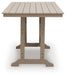 Seacliff Beach RECT COUNTER TABLE W/UMB OPT - alternate view 5