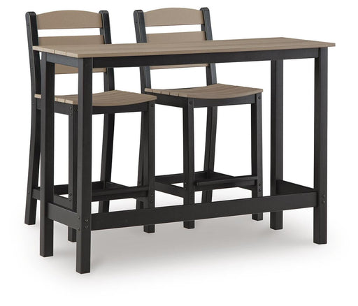 Shoreline Beach Counter Table Set (3/CN) - alternate view 2