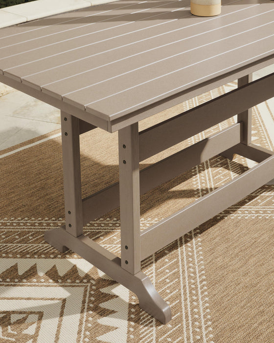 Seacliff Beach RECT COUNTER TABLE W/UMB OPT - alternate view 4