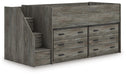 Frandern Twin Loft Bed with Drawer Storage - alternate view 3