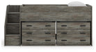 Frandern Twin Loft Bed with Drawer Storage - alternate view 4