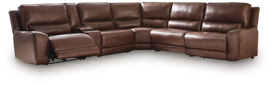 DeepWakes 6-Piece Reclining Sectional with Storage Console - alternate view 2