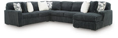 Midnight-Madness 4-Piece Sectional with Chaise - alternate view 2