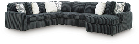 Midnight-Madness 4-Piece Sectional with Chaise - alternate view 2