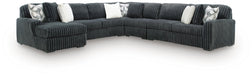 Midnight-Madness 5-Piece Sectional with Chaise