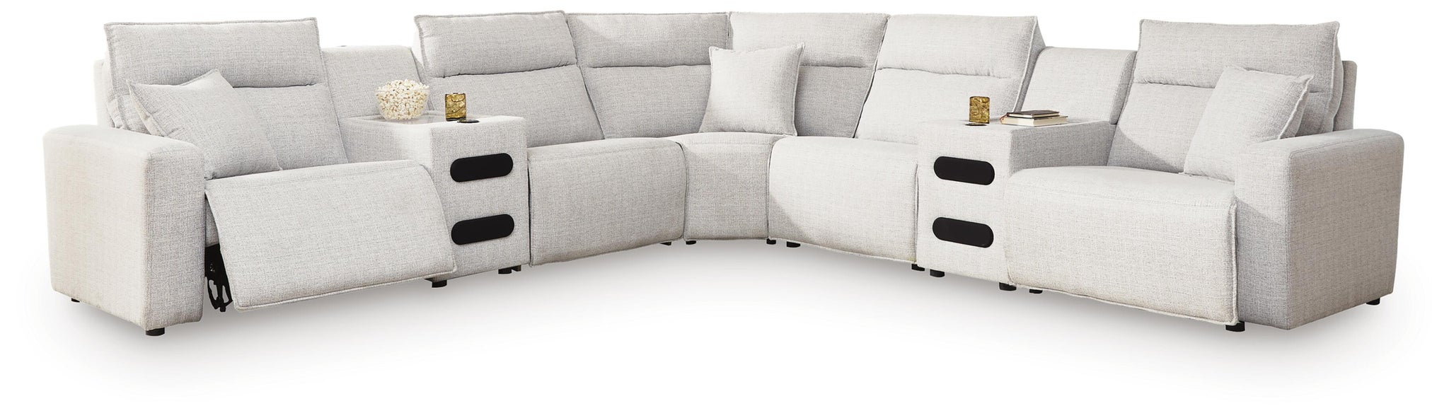 Modmax II 7-Piece Power Reclining Sectional with Audio Consoles - alternate view 2