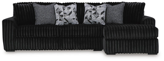 Midnight-Madness 3-Piece Sectional with Chaise - alternate view 2