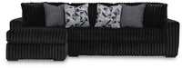 Midnight-Madness 3-Piece Sectional with Chaise - alternate view 2